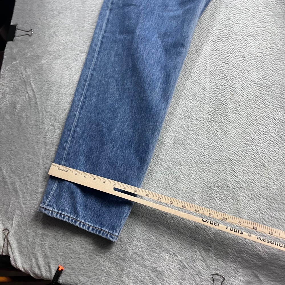 Levis 501 Jeans Mens 40x30 Blue Denim Straight Leg Button Fly Vintage 2002 Y2K - Picture 10 of 14